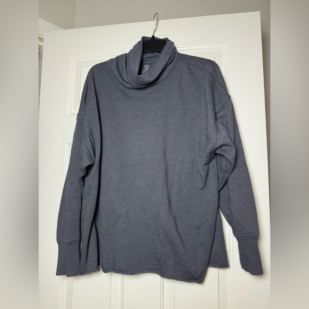 Aerie Oversized Lounge Cozy Pullover Turtleneck Sweatshirt Topβ
